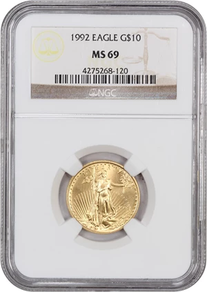 image for: 1992 Gold Eagle $10 NGC MS69