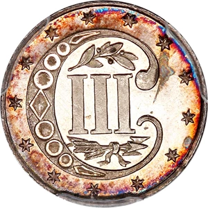 image for: 1866 3cS PCGS Proof 64 CAM
