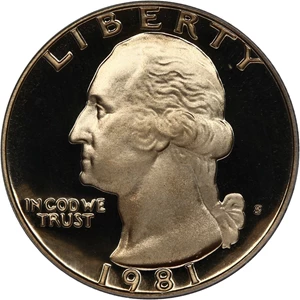 image for: 1981-S 25c PCGS Proof 69 DCAM (Type 2)