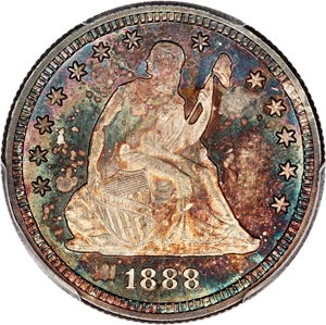 image for: 1888-S 25c PCGS MS65