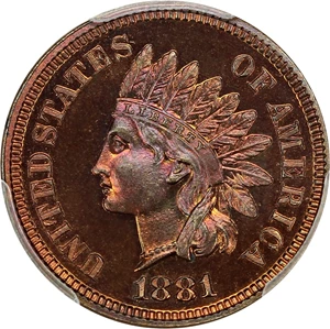 image for: 1881 1c PCGS/CAC Proof 66 RB