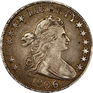 image for: 1806 50c PCGS/CAC XF40 (6/Inverted 6)