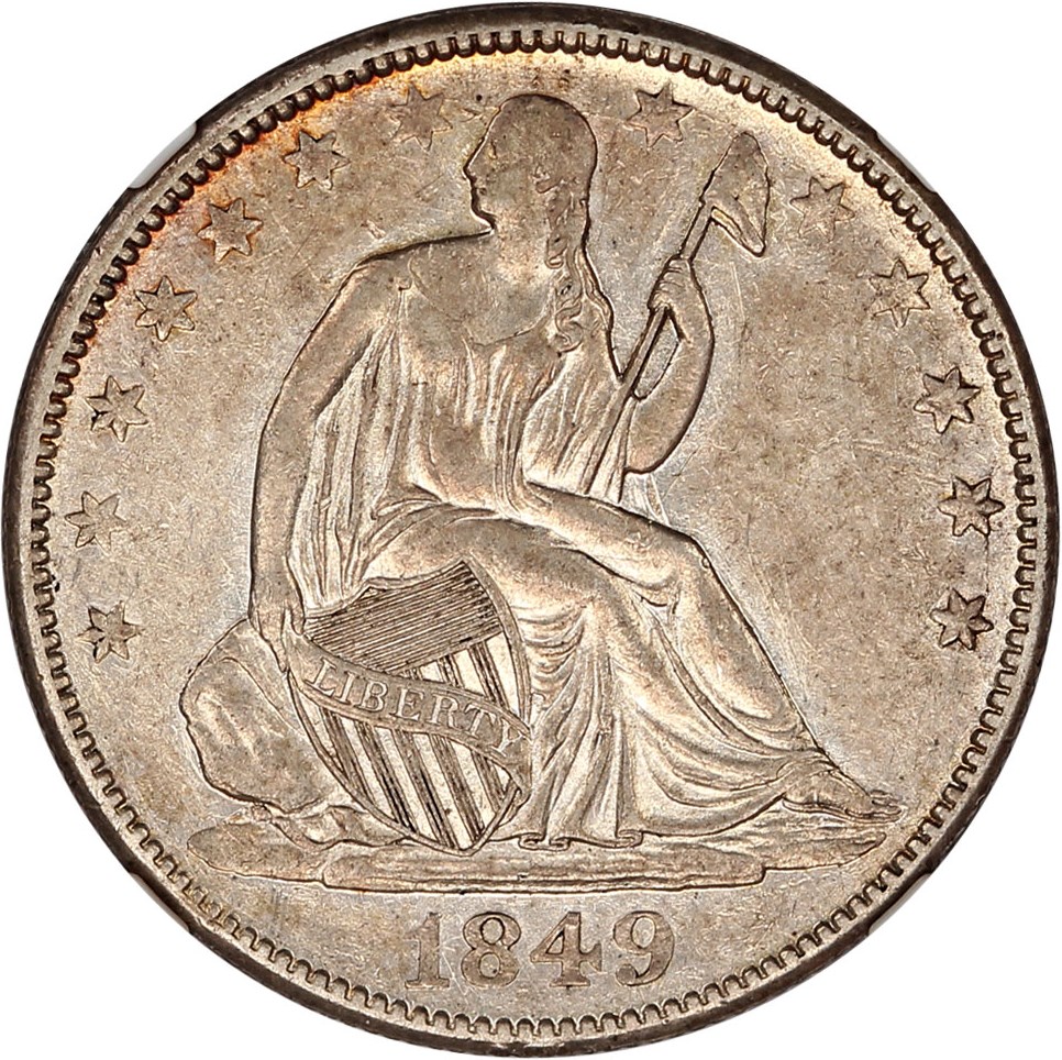 image for: 1849-O 50c NGC AU55