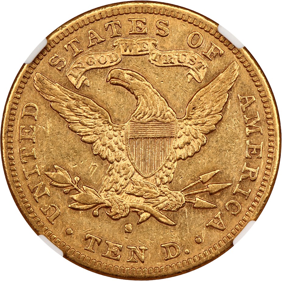 image for: 1894-S $10 NGC AU50
