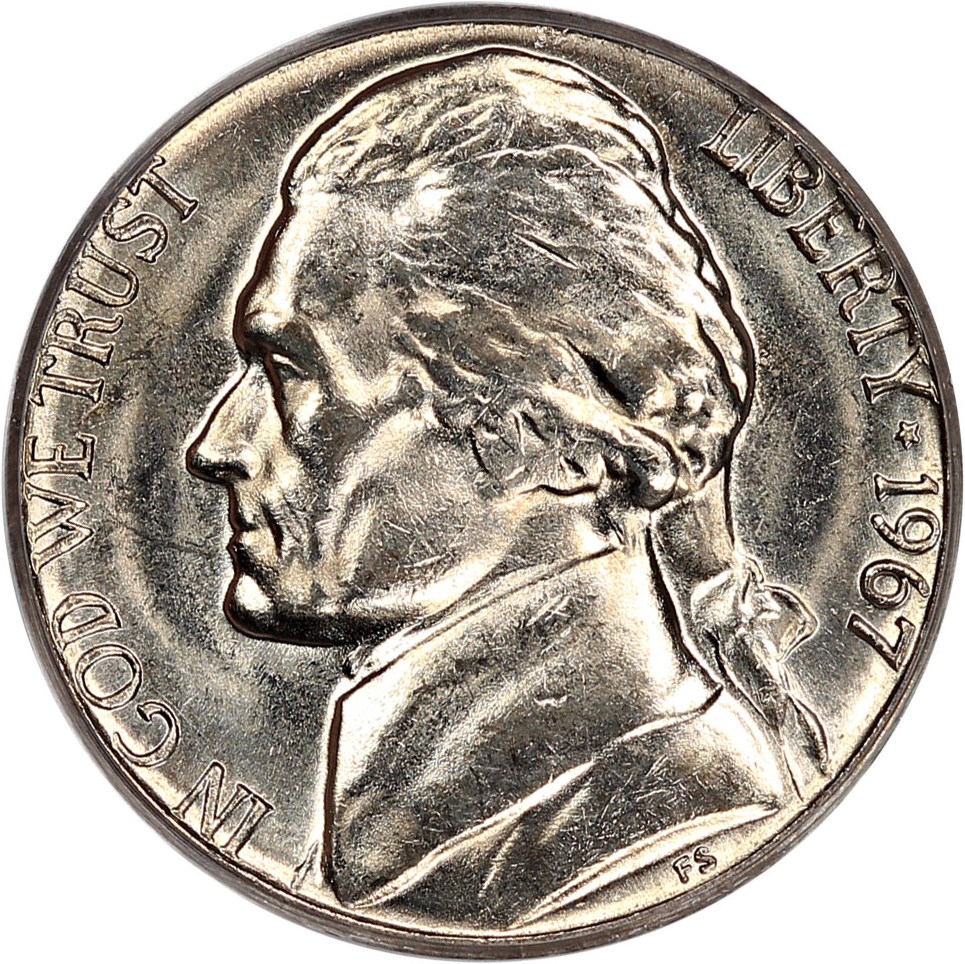 image for: 1967 5c PCGS MS65
