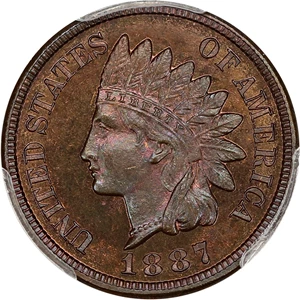 image for: 1887 1c PCGS/CAC Proof 65 BN
