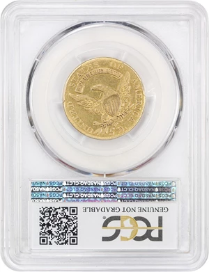 image for: 1807 $5 PCGS F Details (Bust facing Left, Bent)