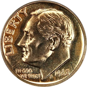 image for: 1962 10c PCGS Proof 69