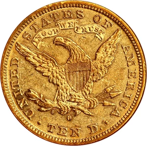 image for: 1881-O $10 NGC AU53 (OH)