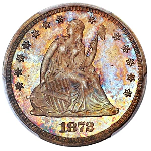 image for: 1872 25c PCGS Proof 65