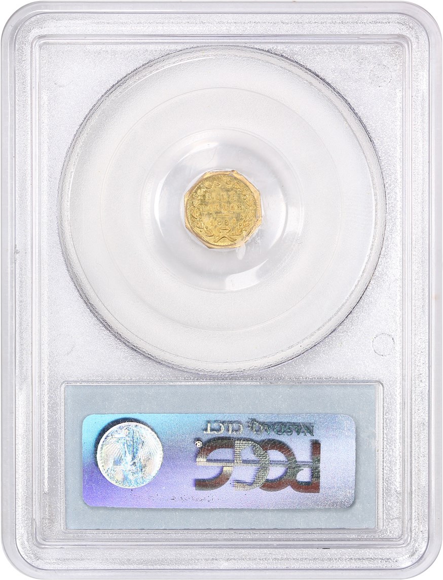 image for: 1864 Cal. Gold 50c PCGS MS62 (BG-918)