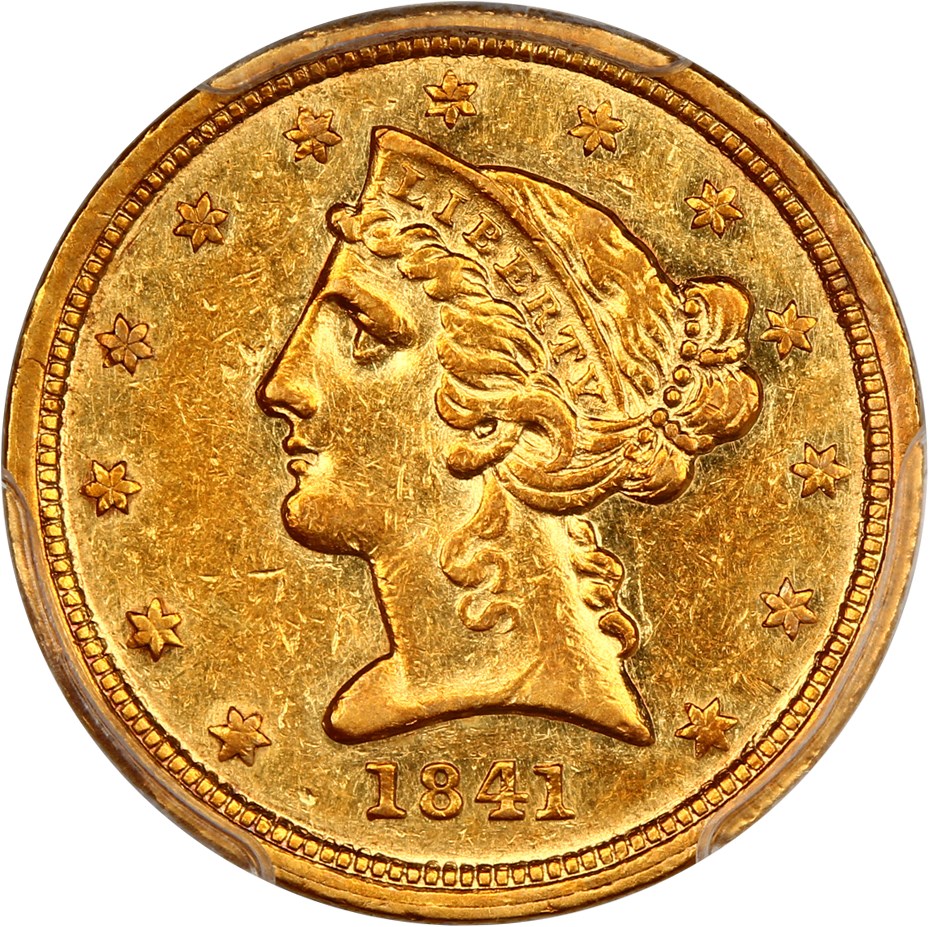 image for: 1841-C $5 PCGS AU53