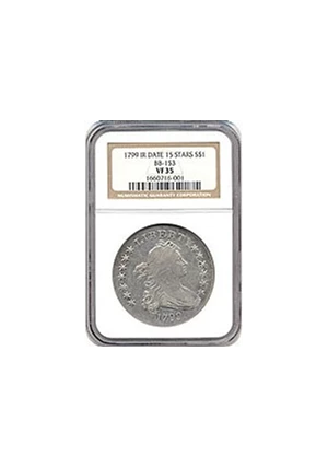 image for: 1799 $1 Irregular Date-15 Stars NGC VF35 (BB-153)