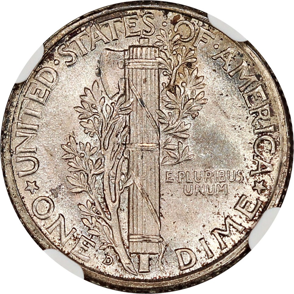 image for: 1936-D 10c NGC MS66