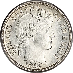 image for: 1915-S 10c PCGS MS66