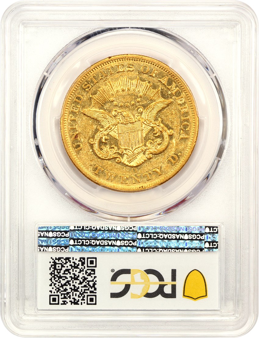 image for: 1858-O $20 PCGS AU55