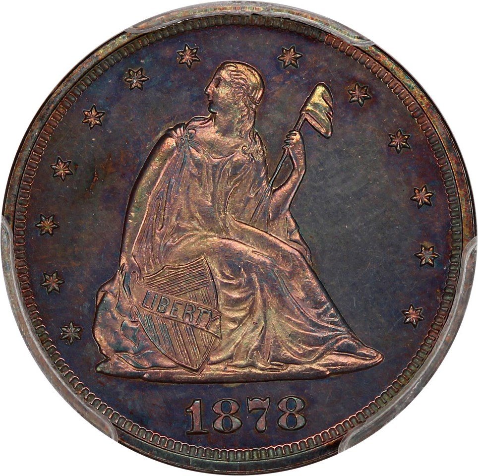 image for: 1878 20c PCGS/CAC Proof 64