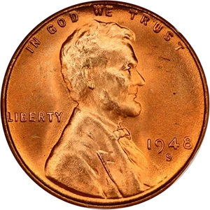 image for: 1948-S 1c NGC MS67 RD