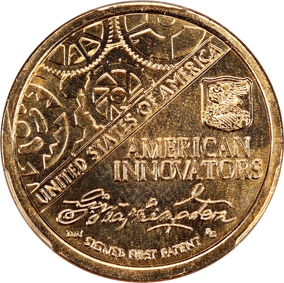 image for: 2018-D Position A $1 PCGS MS65 American Innovation (Washington-1st Patent)