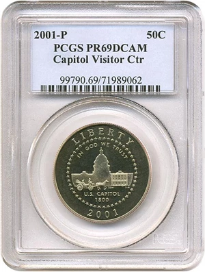 image for: 2001-P 50c Capitol Visitor Center PCGS Proof 69 DCameo