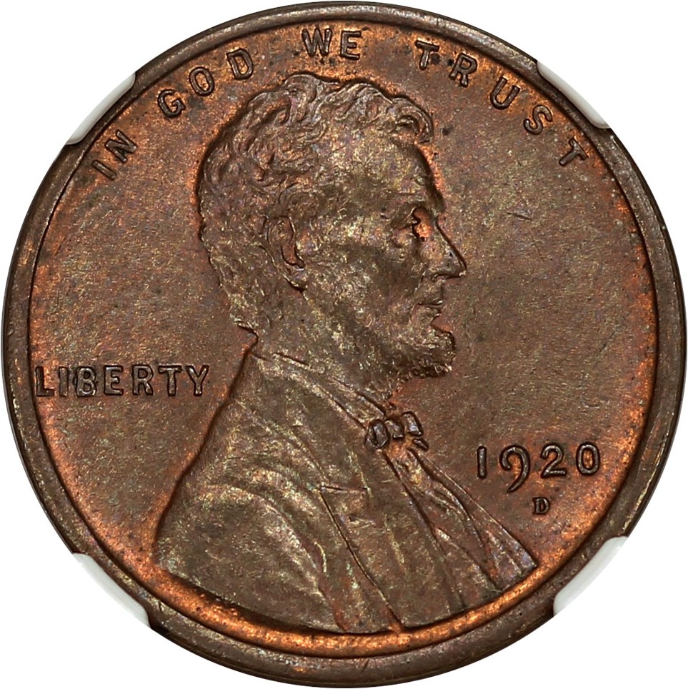 image for: 1920-D 1c NGC/CAC MS64 BN