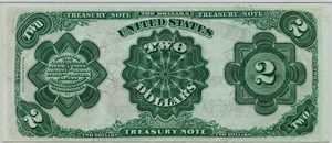 image for: FR. 357 1891 $2 Treasury Note PMG Choice Unc 64 EPQ