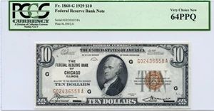 image for: FR. 1860G 1929 $10 Federal Reserve Bank Note PCGS Very Choice New 64PPQ
