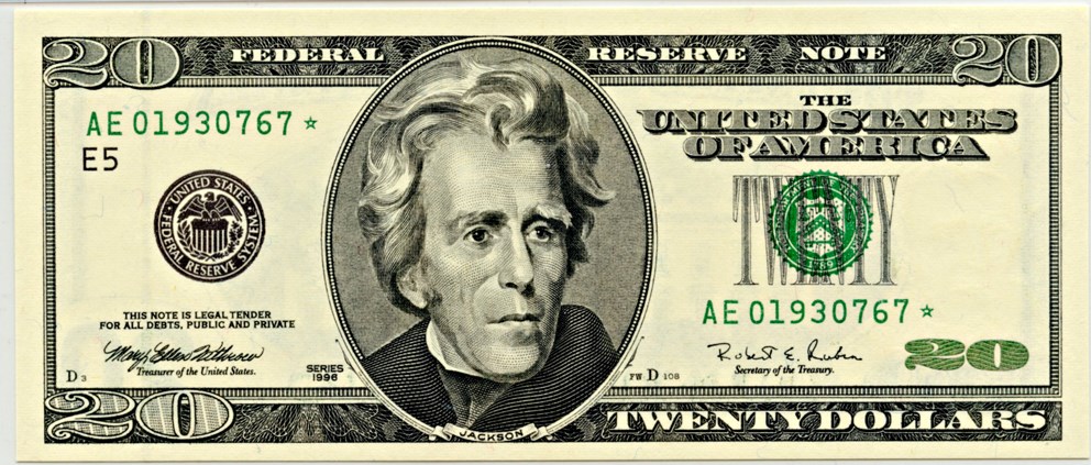 image for: FR. 2084E* 1996 $20 Federal Reserve Note Richmond PMG Gem Unc 66 EPQ