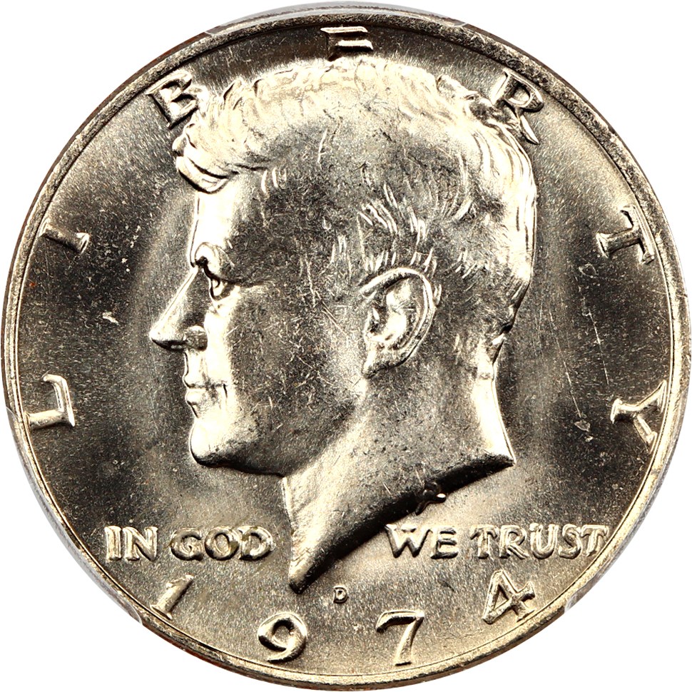 image for: 1974-D 50c PCGS MS64 (Doubled Die Obverse)