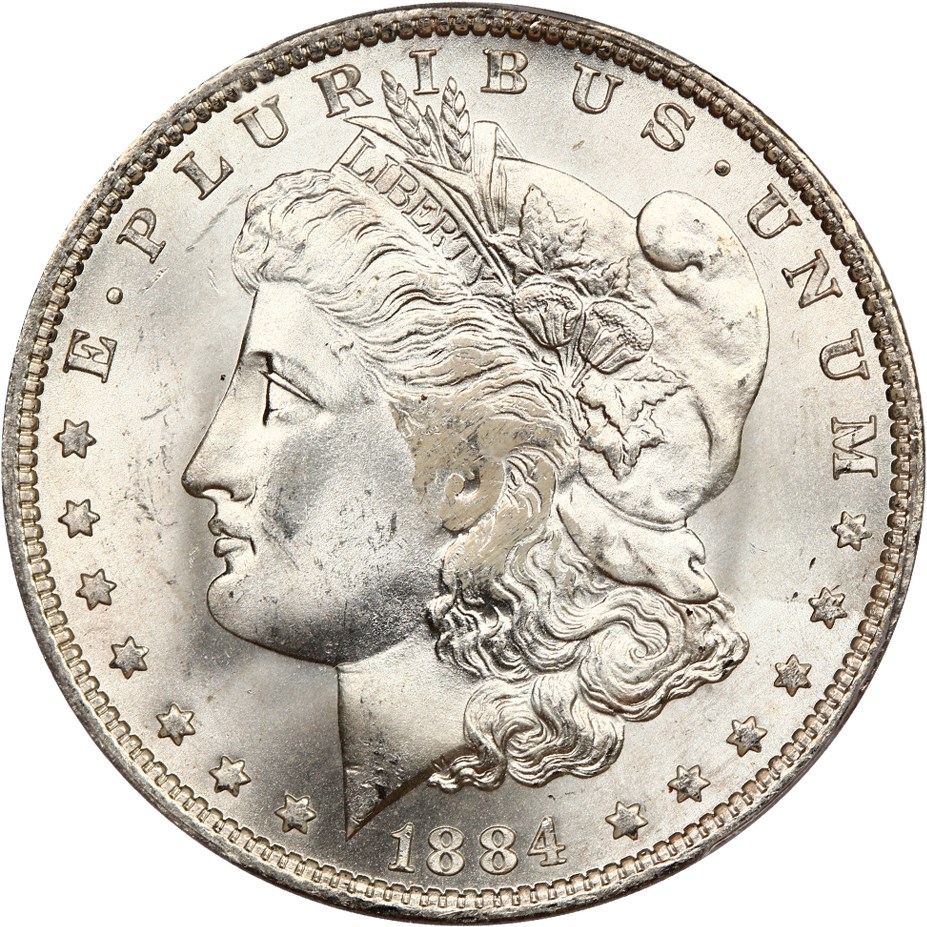image for: 1884-O $1 PCGS MS64 (VAM-25 Date in Denticles)