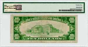 image for: FR. 1860B* 1929 $10 FRBN New York PMG Very Fine 25