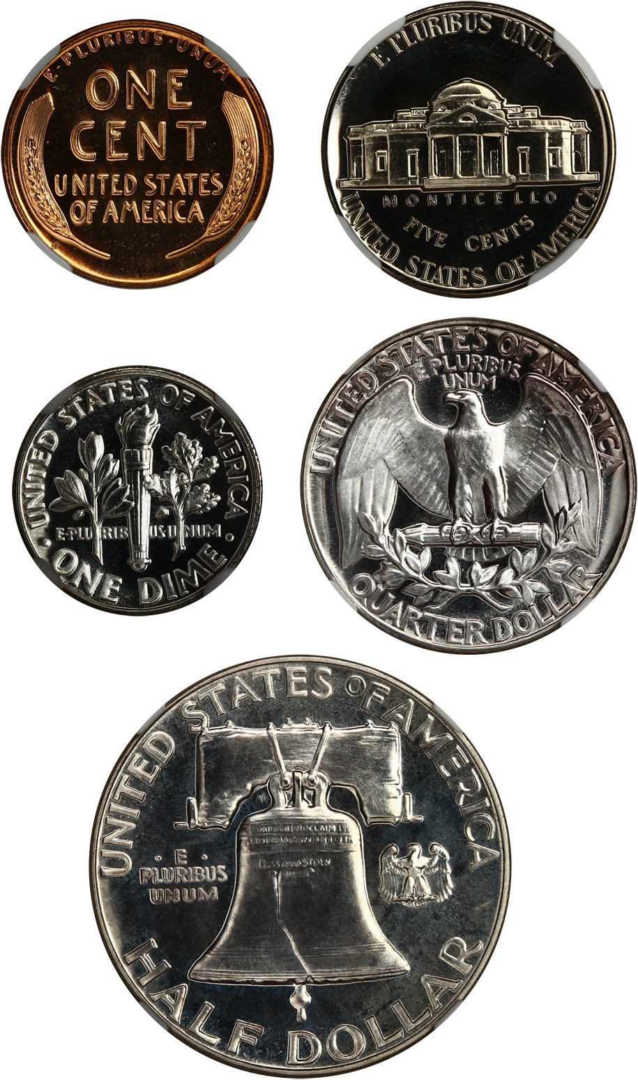 image for: 1955 Proof Set NGC Proof 67-69