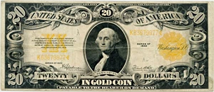 image for: FR. 1187 1922 $20 Gold Certificate PMG Very Fine 25