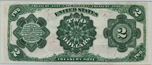 image for: FR. 357 1891 $2 Treasury Note PMG Very Fine 30 (Tear Repairs)