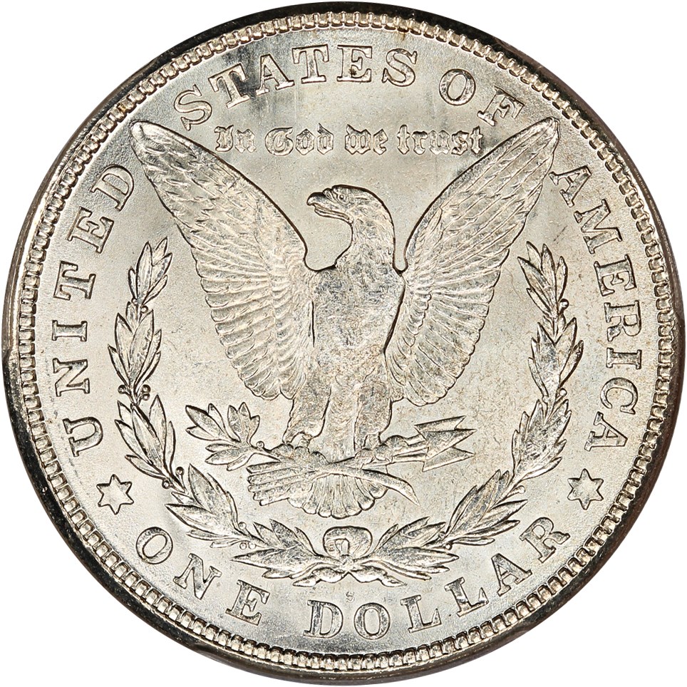 image for: 1921-S $1 PCGS MS64+ (VAM-1A, BU Scratch)