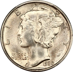 image for: 1930-S 10c PCGS/CAC MS65 FB