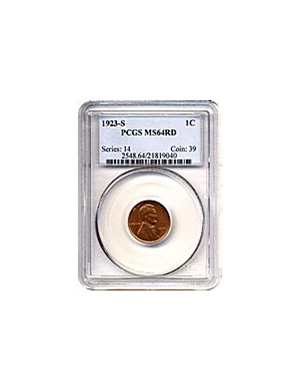 image for: 1923-S 1c PCGS MS64 RD