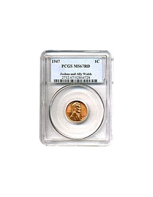 image for: 1947 1c PCGS MS67 RD