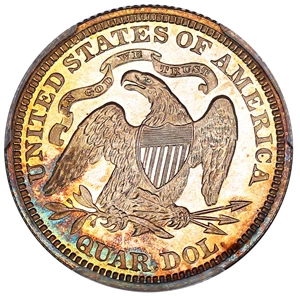 image for: 1867 25c PCGS/CAC Proof 66 CAM