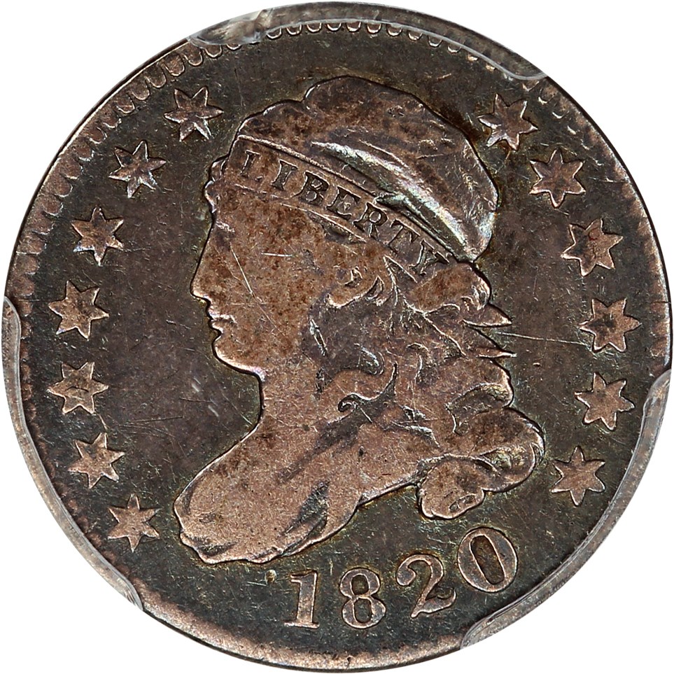 image for: 1820 10c PCGS F12 (Large 0)