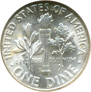 image for: 1951-D 10c NGC MS66 FT