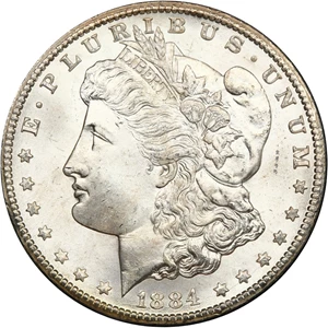 image for: 1884-CC $1 NGC/GSA MS65 ex: GSA Hoard