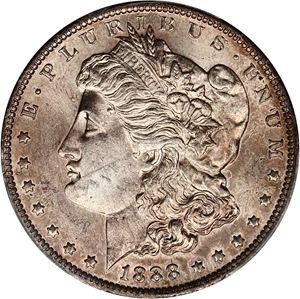 image for: 1888-O $1 PCGS UNC Details (Cleaned)