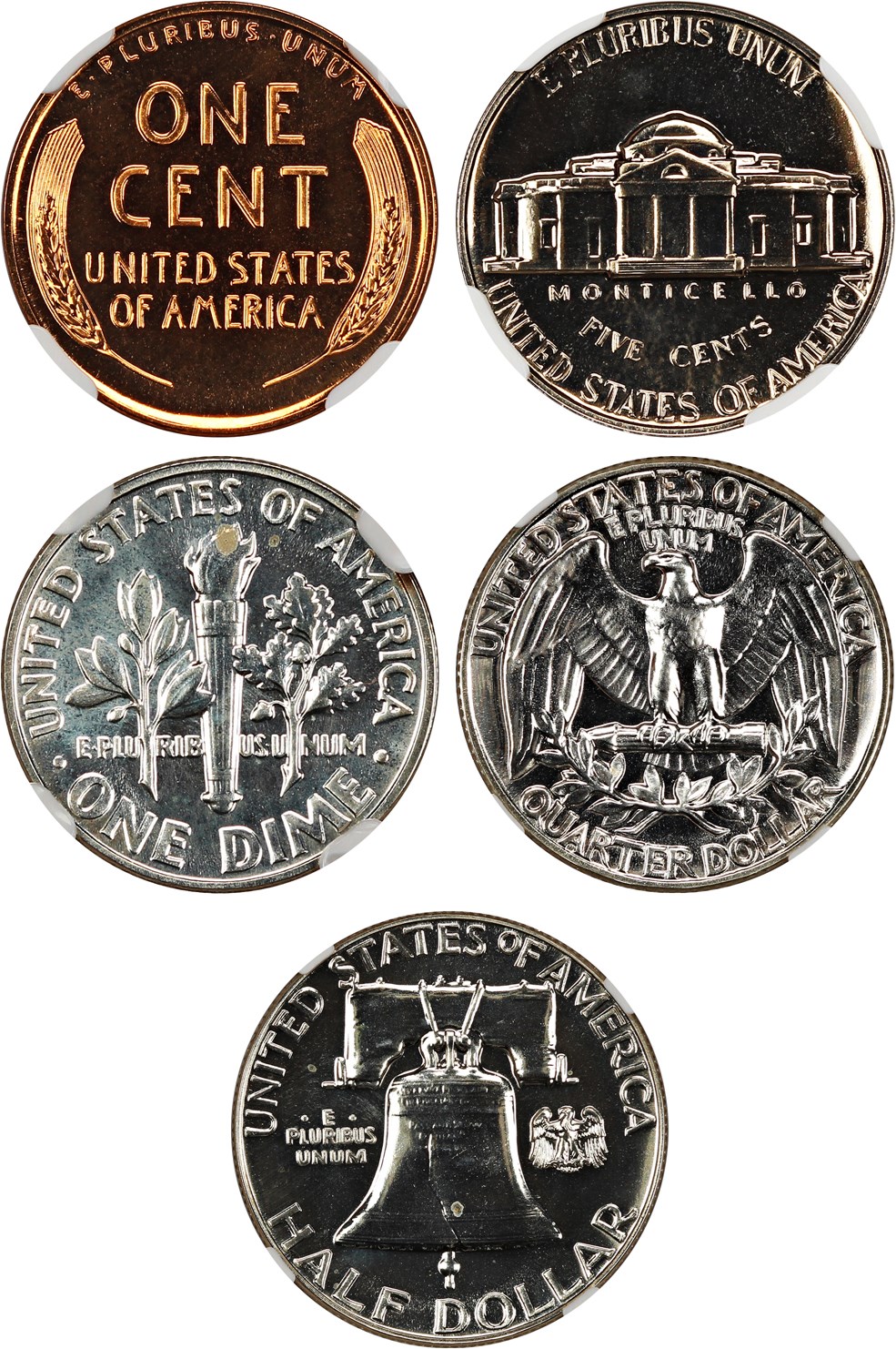 image for: 1958 Proof Set NGC Proof 65-67