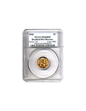 image for: 1941 1c Doubled Die Obverse PCGS MS66 RD
