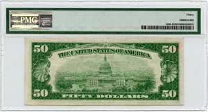 image for: FR. 1880B 1929 $50 Federal Reserve Bank Note New York PMG Very Fine 30