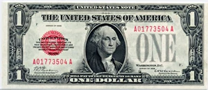 image for: FR. 1500 1928 $1 Legal Tender Note PCGS New 62PPQ