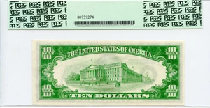 image for: FR. 2005J 1934 Dark Green Seal $10 Federal Reserve Note PCGS Very Choice New 64PPQ