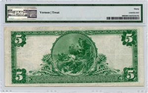 image for: FR. 600 1902 3rd Charter Period 3rd Issue Plain Back $5 Atlanta, GA PMG Very Fine 30