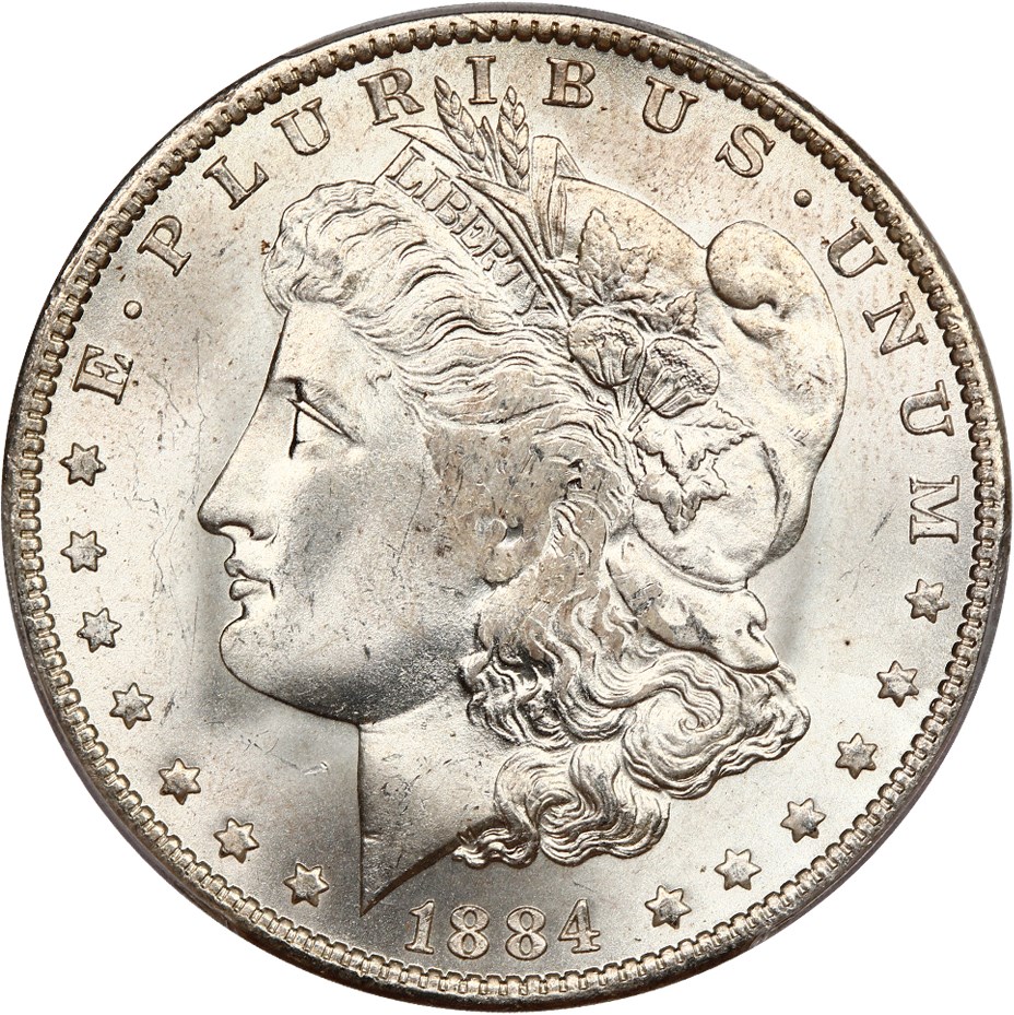 image for: 1884-O $1 PCGS MS64 (VAM-25 Date in Denticles)